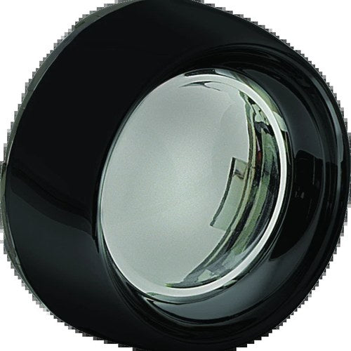 Kuryakyn Deep Dish Bezel for Bullet Turn Signals with Smoke Lens, Gloss Black