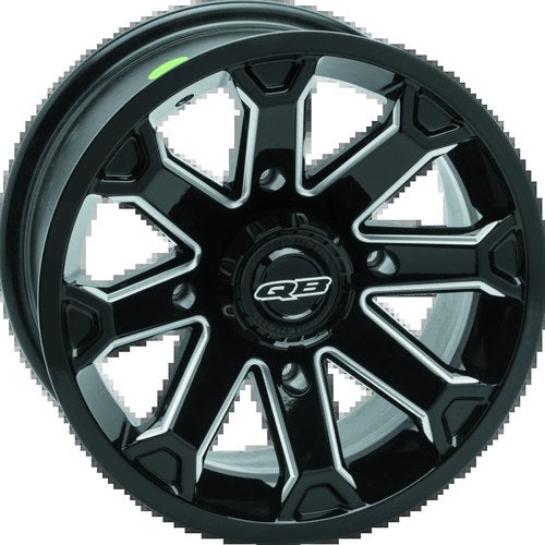 QuadBoss Blitz 14x7 Powersports Wheel For 4x110 Bolt Pattern With Black Finish