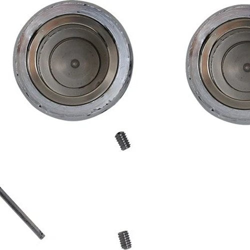 DS Chrome Axle Caps Front Harley Davidson 141150