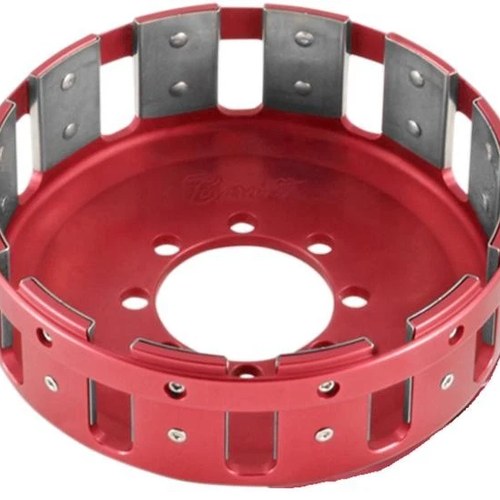 Barnett Billet Clutch Basket Red #77424 Ducati