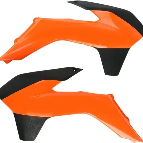 Acerbis Radiator Shrouds 20 Orange/Black #2726515229 KTM