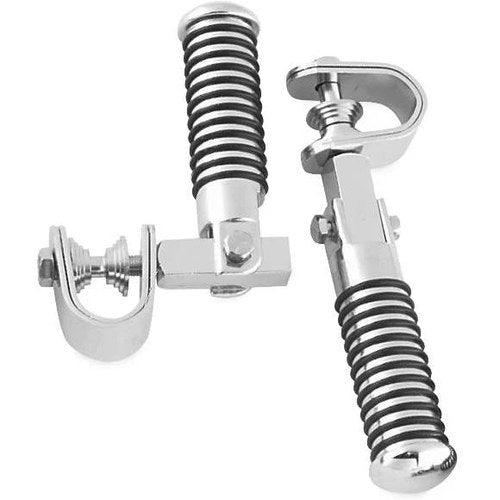 Biker's Choice Clamp-On O-Ring Custom Folding Footpegs 1" to 1-1/8" Chrome