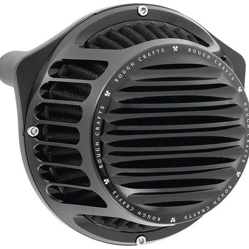 Rough Crafts Round Air Cleaner Black #RC-600-011 Harley Davidson Sportster