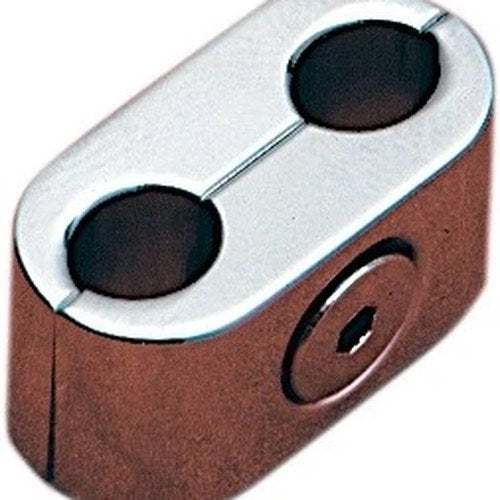 Accutronix Oval Throttle/Idle Cable Clamp Chrome