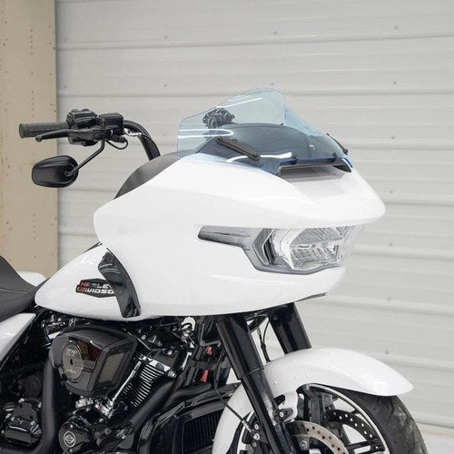 Klock Werks Ice Kolor Sport Flare Windshield 10" Blue Ice #KWW-01-0714
