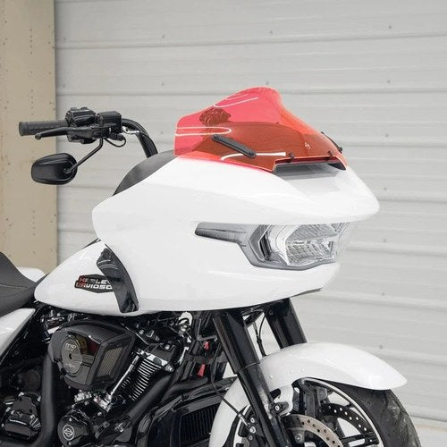 Klock Werks Ice Kolor Sport Flare Windshield 10" Pink Ice #KWW-01-0710