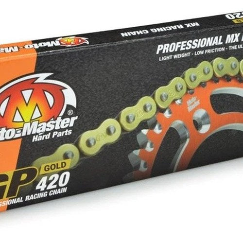 Moto-Master 420 GP Professional MX Racing Chain 134 Links Gold
