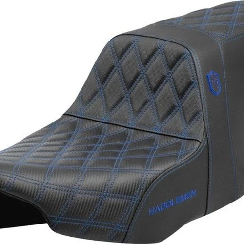 Saddlemen Sdc Performance Gripper Seat Blue Stitch #SC-82307D1 Harley Davidson