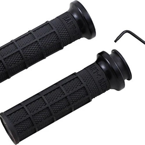 Odi Hart-Luck Signature V-Twin Lock-On Grips Black/Black #V31ITW-BB-B Indian