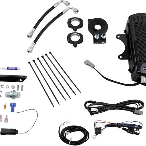 UltraCool Frame/Side Mount Oil Cooler Kit Black #SMS8-1G Harley Davidson