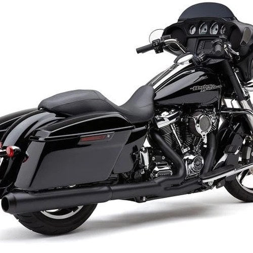 Cobra 4-1/2" 2-1 Exhaust Black 6451RB Harley M8 Touring