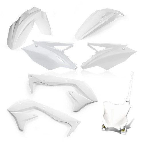 Cycra 5-Piece Replica Plastics Kit White for Kawasaki KX450F 2016-2018