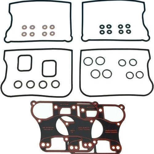 James Rocker Cover Gasket Kit Rcm #JGI-17038-90-X Harley Davidson