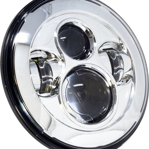 Letric Lighting Premium LED Headlight 7" Chrome #LLC-ILH-7C Indian