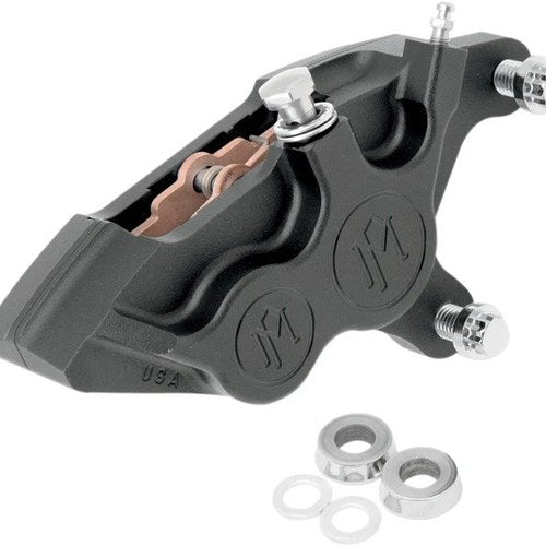 PM 4-Piston Bolt-On Caliper for 11.5" Rotor Front Right Black Ops 0053-2920-SMB
