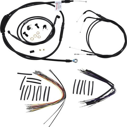 Burly Cable/Brake Line Kit for 14" Gorilla Bars B30-1011 Harley Davidson Softail