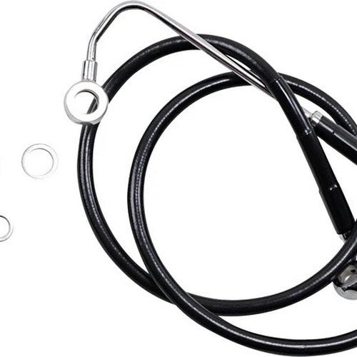 DS Black Vinyl Front Upper ABS Brake Line Kit 38" +4" Black #212069