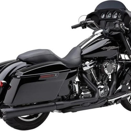 Cobra Neighbor Hater Dual Cut Mufflers Black Harley M8 Touring 2017-2023