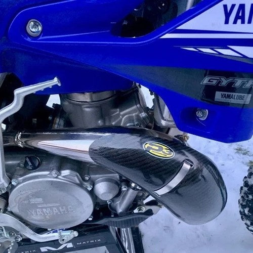 P3 Carbon Fiber Pipe Guard for Fmf Pipe #107062 for Yamaha YZ250/YZ250X