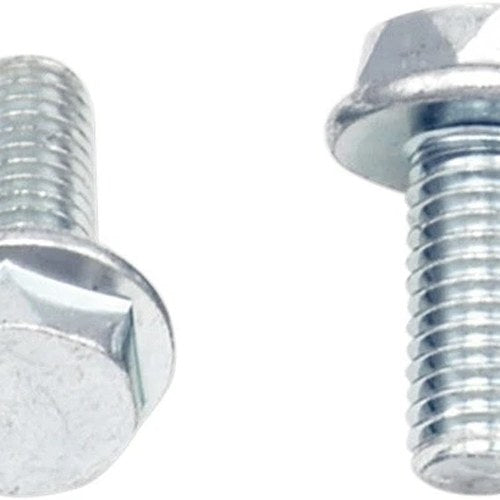 Bolt Motorcycle Hardware Euro Style Hex Head Flange Bolts M5 x 12mm 10-Pack
