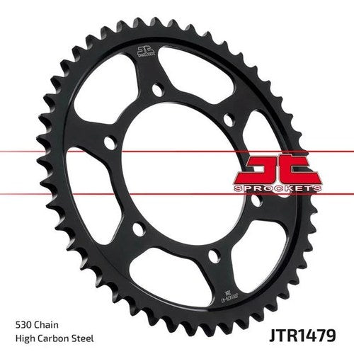 JT Steel Rear Sprocket 530 38T #JTR1479.38zbk for Yamaha YZF-R1/YZF-R1 LE