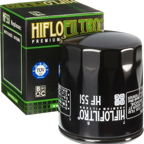 HiFlo Oil Filter Black #HF551 Moto-Guzzi