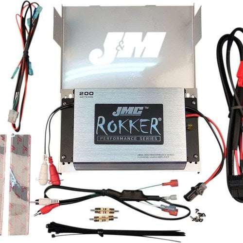 J&M Rokker 200W Amplifier Kit 2-Channel #JMRA-2000HC06 Harley Davidson