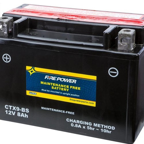 Wps Fire Power CTX9-BS Maintenance Free Battery #CTX9-BS for Suzuki/Honda