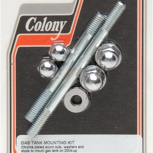 Colony Acorn Gas Tank Mounting Hardware Chrome #2265-6 Harley Davidson Sportster
