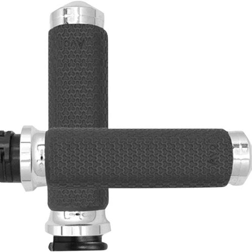 Avon Memory Foam Grips for Cables Small Chrome #MF-63-CH Harley Davidson