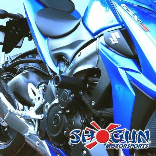 Shogun No Cut Frame Sliders Black #750-5629 for Suzuki GSX-S1000 2016-2017