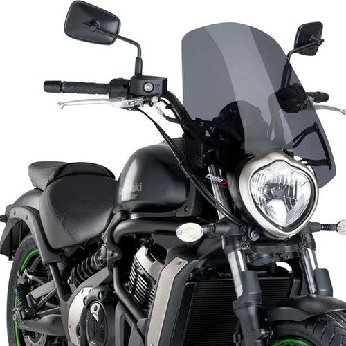 Puig Naked Touring Windscreen Dark Smoke #8164F for Kawasaki Vulcan S