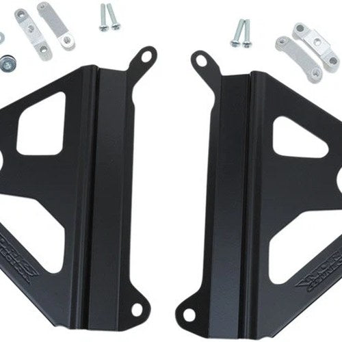 Works Connection Radiator Braces Black for Yamaha YZ250F 4-Stroke 2019-2020