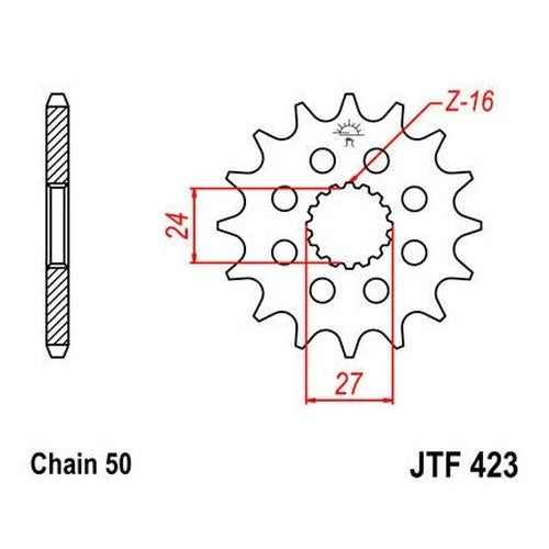 JT Front Sprocket 530 18T for Suzuki GSX1300R Hayabusa/B-King/B-King ABS