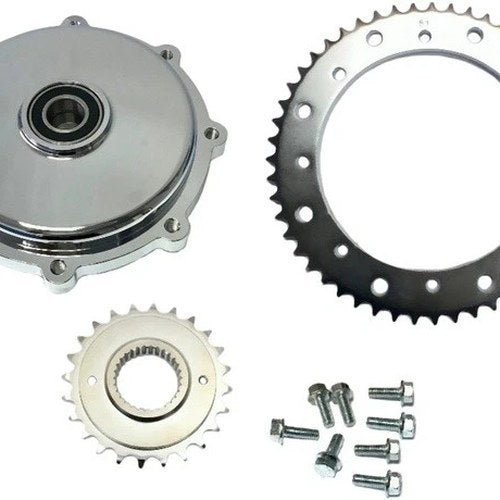 HardDrive Cush Drive Chain Conversion Kit 530 51T/24T Chrome #201407
