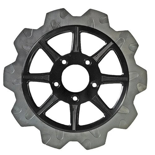 Lyndall Crown Cut Phoenix Front Brake Rotor 11.5" Black 528-0315 Harley Davidson