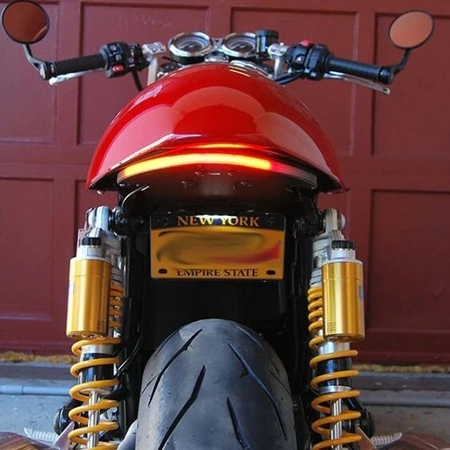 New Rage Cycles Fender Eliminator w/Tucked License Bracket Triumph Thruxton