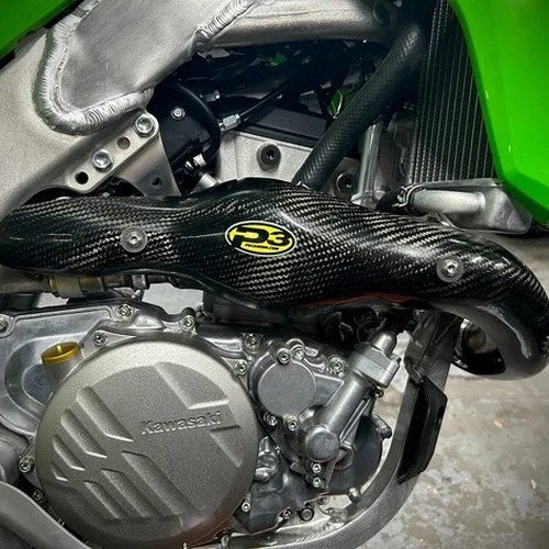 P3 Carbon Fiber Heat Shield for Kawasaki KX250 4-Stroke/KX250X 4-Stroke 2025