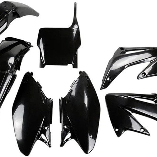 UFO Complete Plastics Kit Black for Honda CR125R/CR250R 2-Stroke 2004
