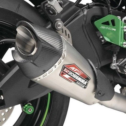 Yoshimura AT2 Race Series 3/4 Exhaust System SS/CF #14183CP520 for Kawasaki