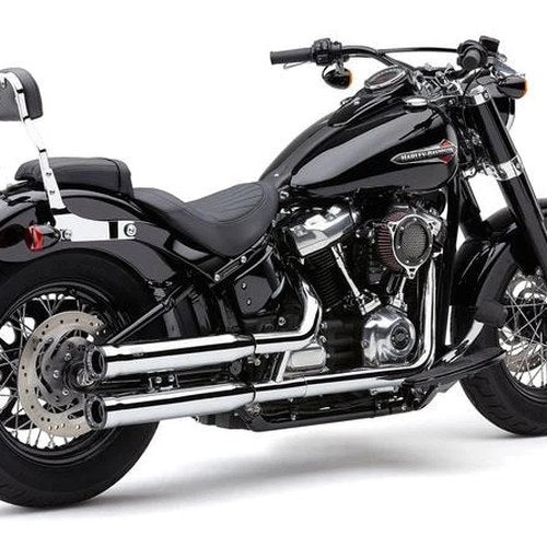 Cobra Slip-On Rpt Mufflers 3" Chrome #6057 Harley Davidson