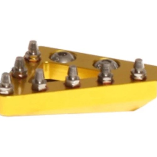 Rfx Replacement Solid Brake Pedal Tip Rear Yellow