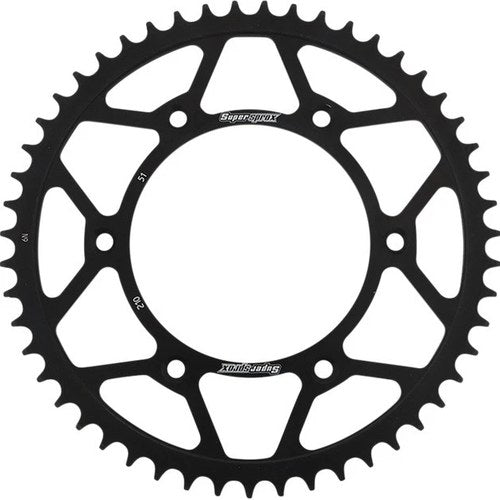 Supersprox Racing Steel Rear Sprocket 520 51T Black #RFE-210-51-BLK for Honda