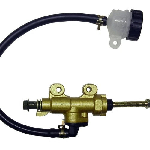 Master Cylinder Rear 40mm mount, hose & bottle, 75mm long stem