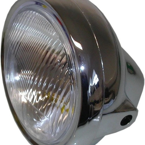 Headlight Round Chrome Complete Universal 7"