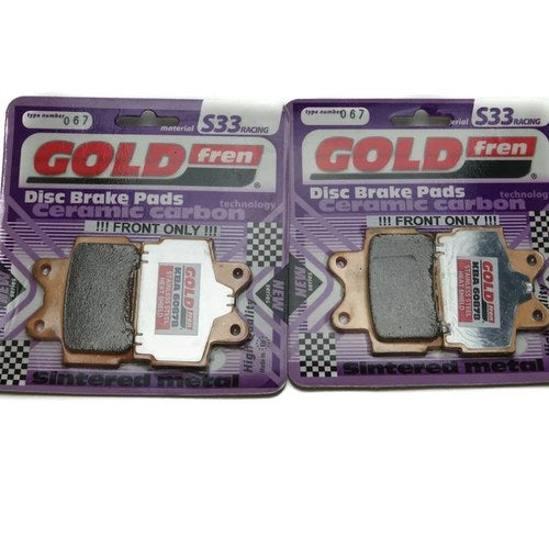 Goldfren S33 Brake Pads Front For Yamaha RD 350 F/F2 1985-1992