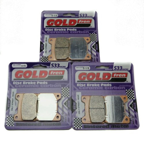 Goldfren S33 Brake Pads Front & Rear For Norton Commander (Rotary) 1990