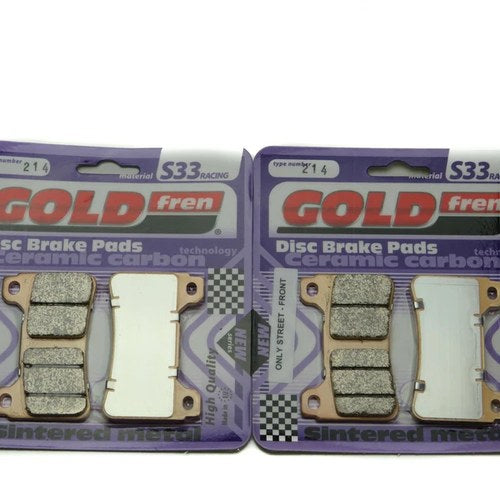 Goldfren S33 Brake Pads Front For Honda Cbr 600 Radialal Caliper 2007-2016