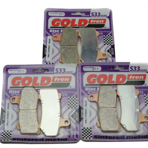 Goldfren Brake Pads Front & Rear For Harley Davidson VRSCA/VRSCB Vrscaw V-Rod 07