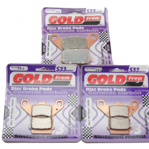 Goldfren S33 Brake Pads Front & Rear For Pgo BR-200 Bug Rider 2007-2012